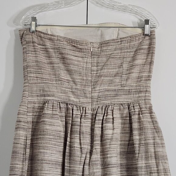 Banana Republic Mini Strapless Dress Size 10 Beige - Picture 5 of 7